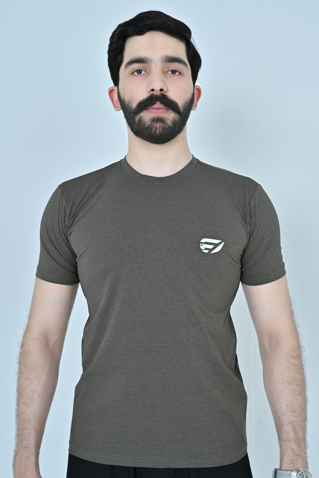 Sprint Line Performance T-Shirt - Olive Grey