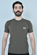 Sprint Line Performance T-Shirt - Olive Grey