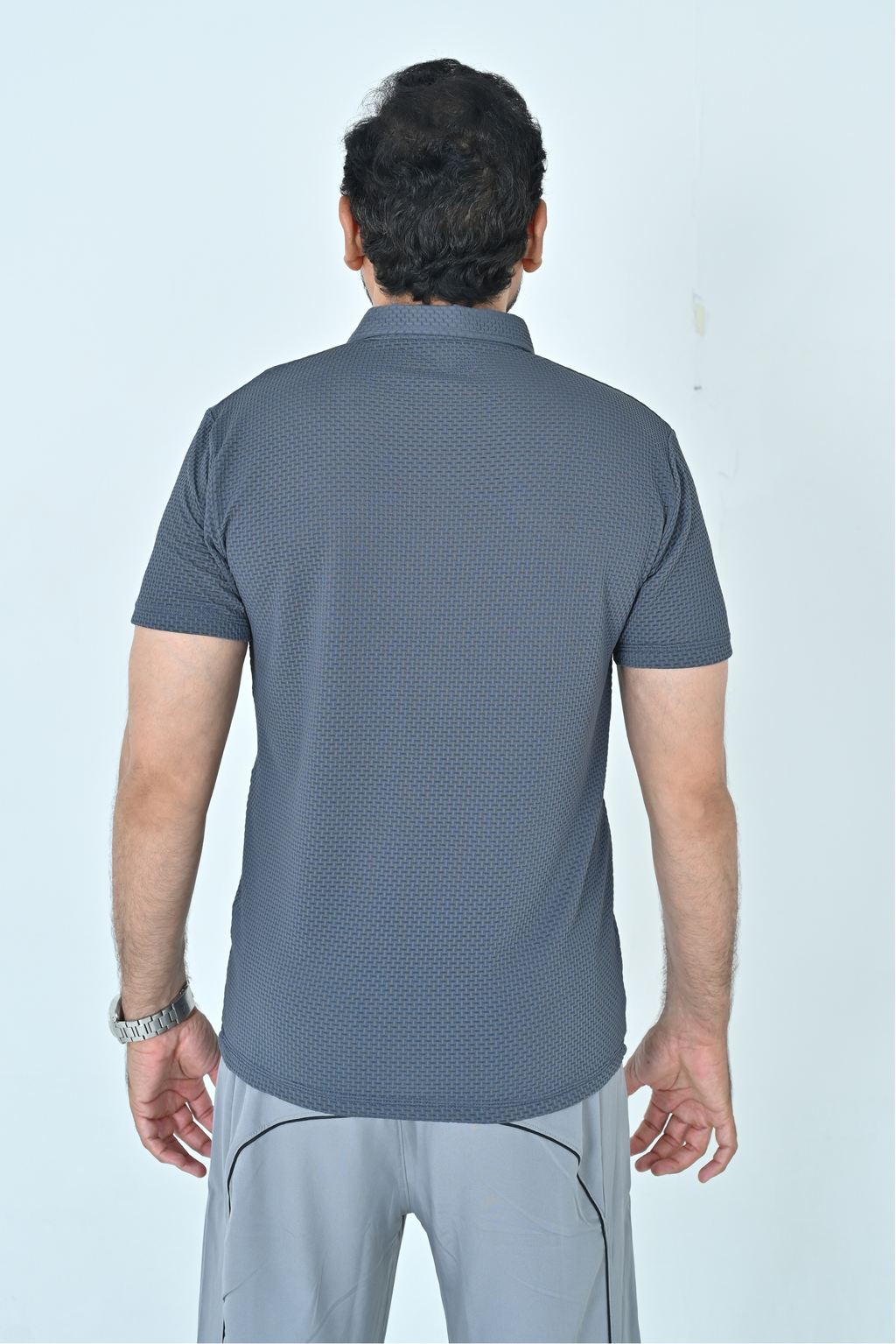 Textured Polo T-Shirt