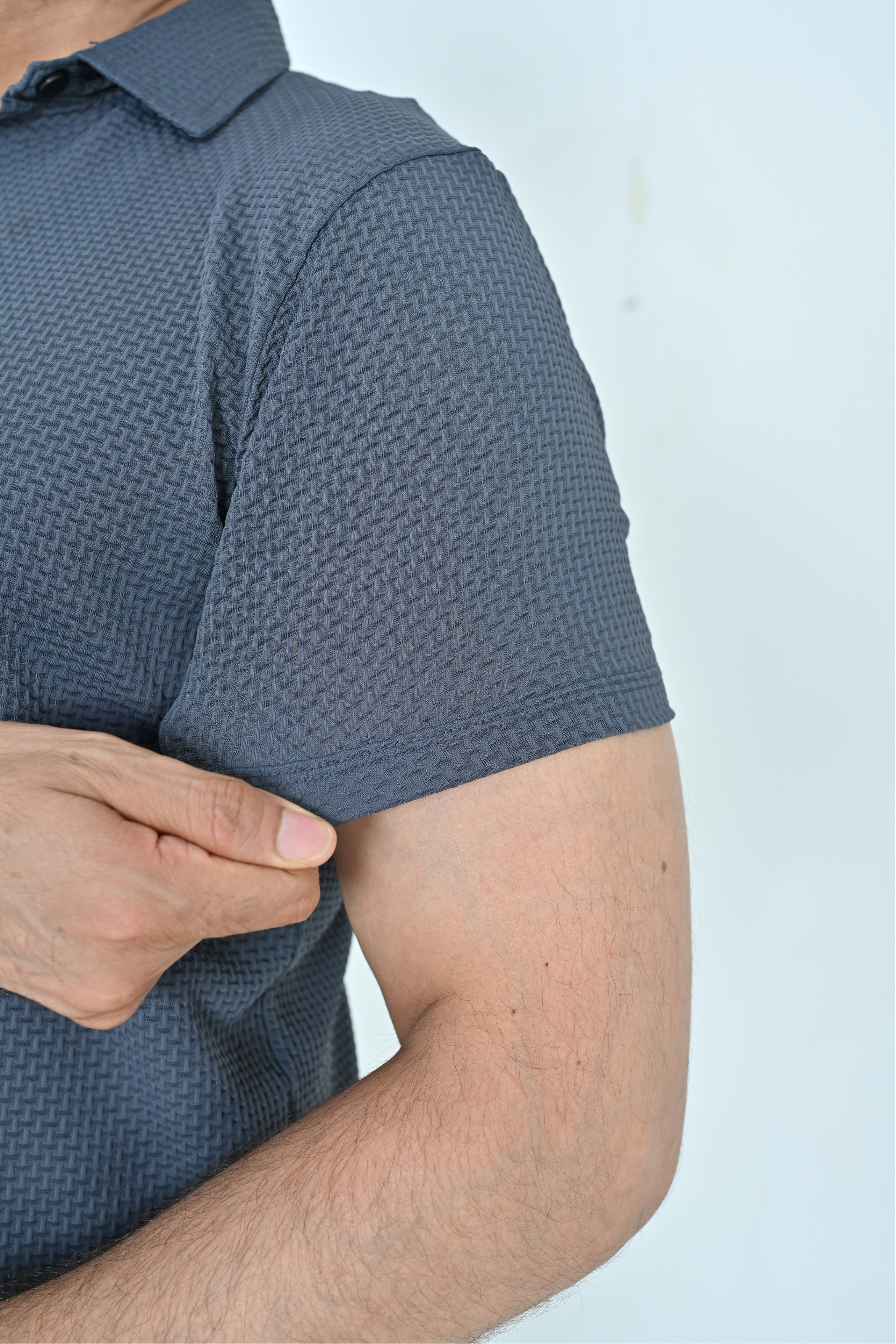 Textured Polo T-Shirt
