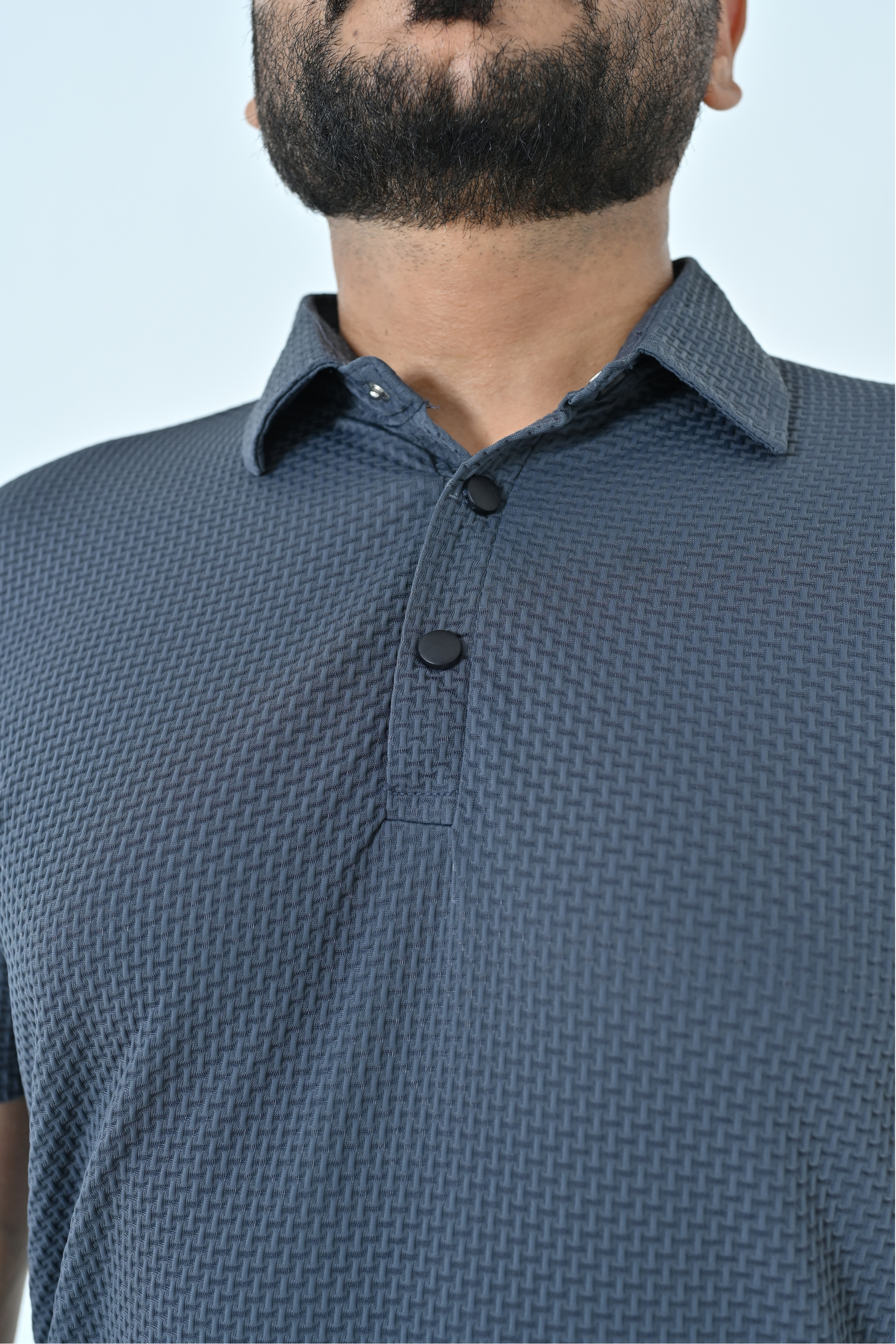 Textured Polo T-Shirt