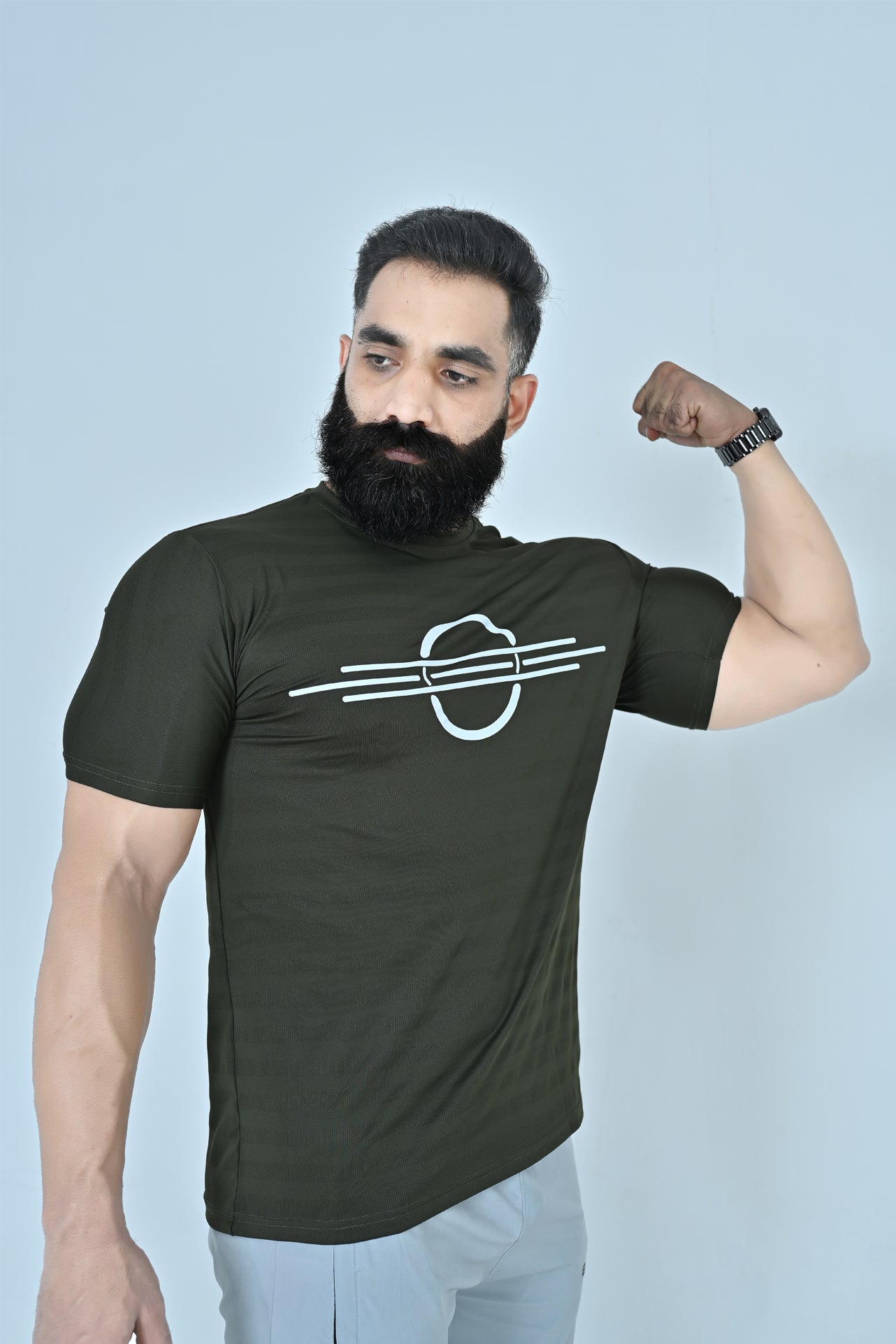 Aero Line Sports T-Shirt - Olive Green