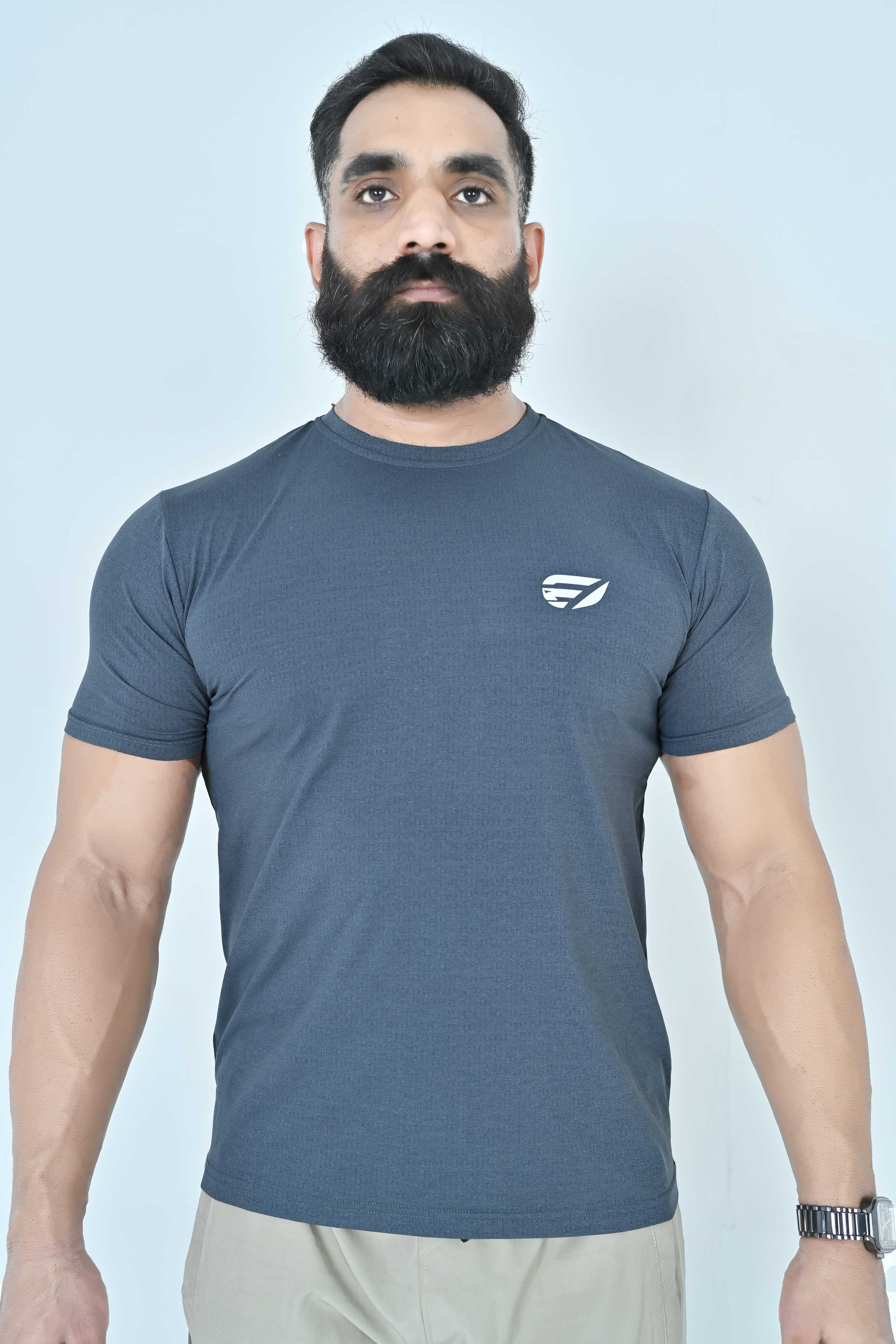 Sprint Line Performance T-Shirt - Steel Blue